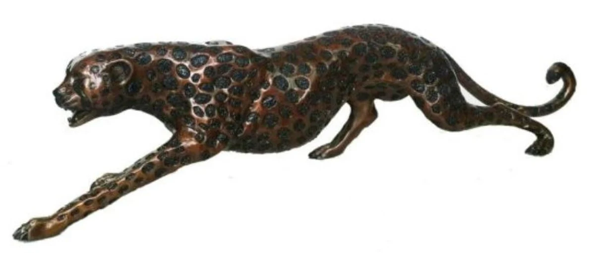 Casa Padrino figura de bronce de lujo guepardo 115 x 17 x H. 26 cm - Calidad de Lujo