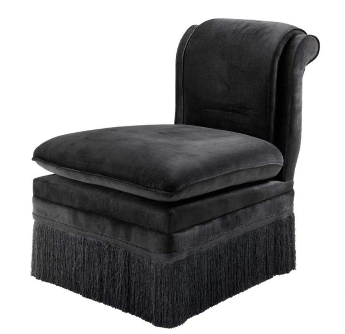 Casa Padrino luxury Belle Epoch chair Black - Art Nouveau Art Deco - Luxury Collection