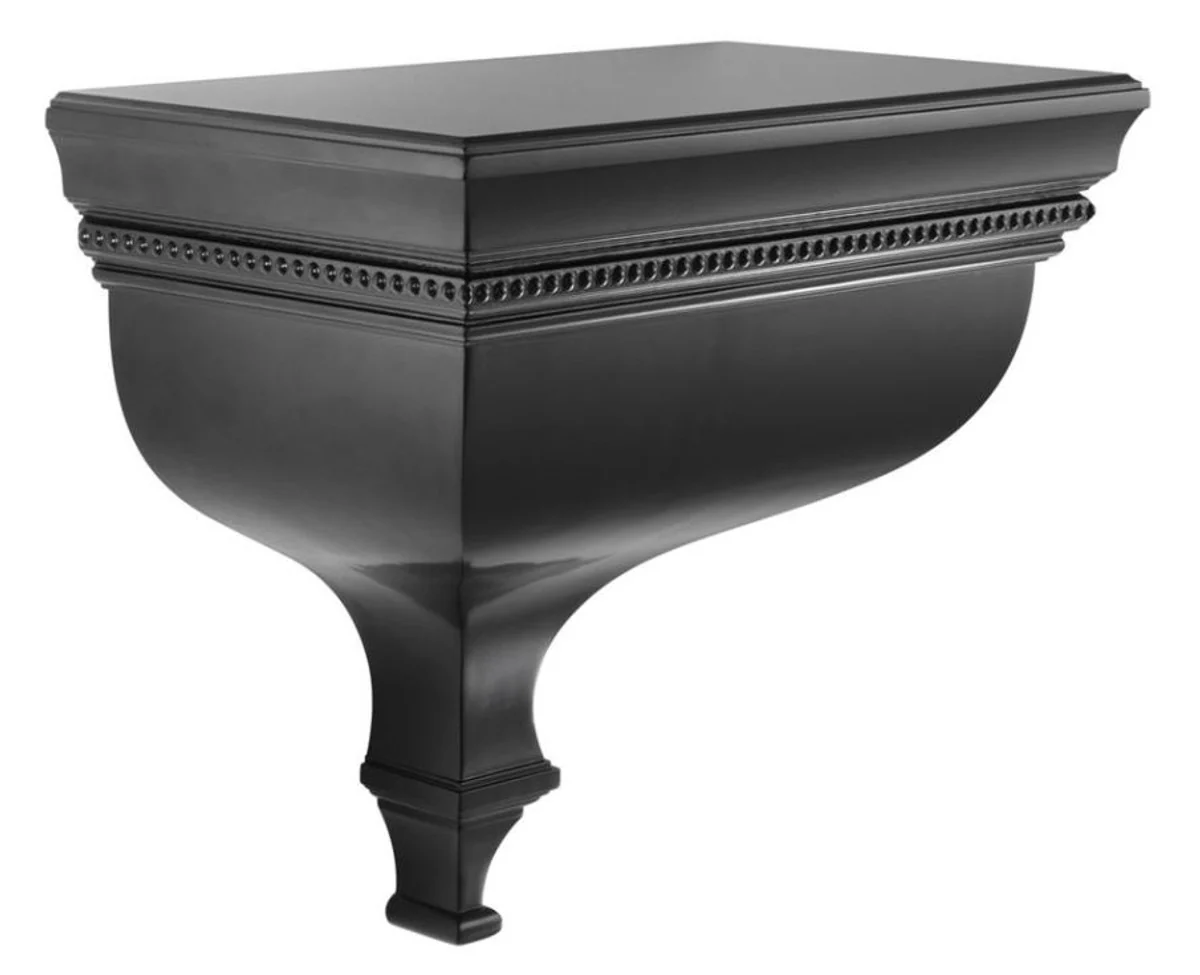 Art deco soporte de pared de caoba de lujo Casa Padrino negro - Diseñador de muebles del hotel