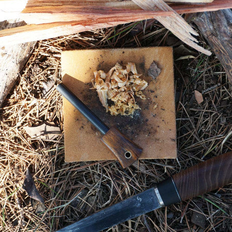 Royal Cuchillo Firesteel Desert Ironwood RC401 - Ferrocerio mango ébano