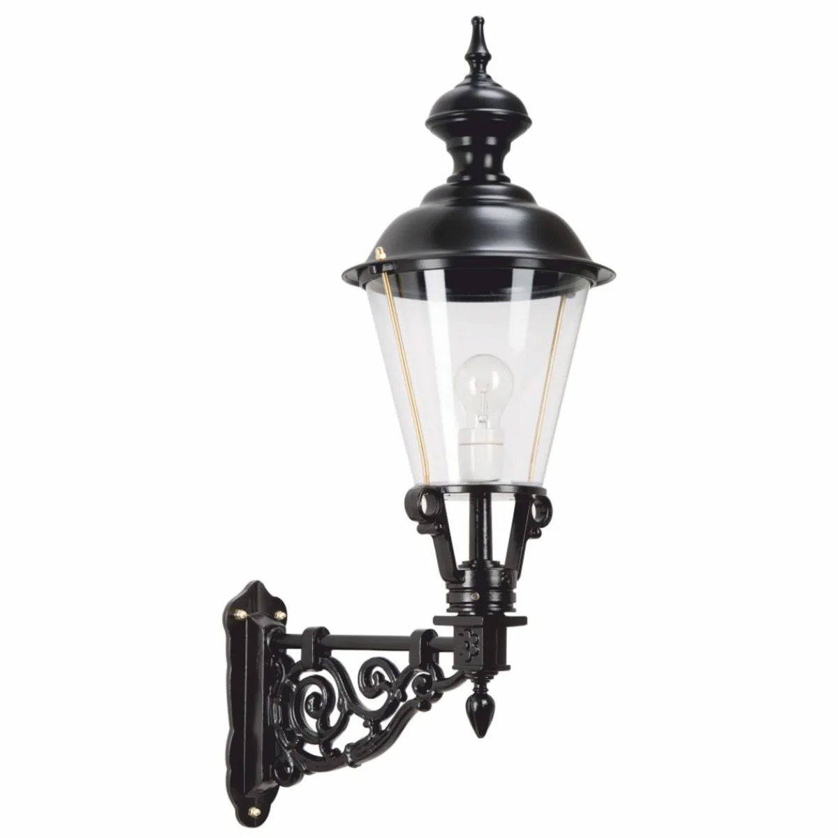 Casa Padrino aplique de exterior Art Nouveau negro Al. 85 cm - Iluminaci¨®n exterior nost¨¢lgica