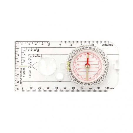 JKR Brújula Militar 2135 - Brújula cartográfica con lupa