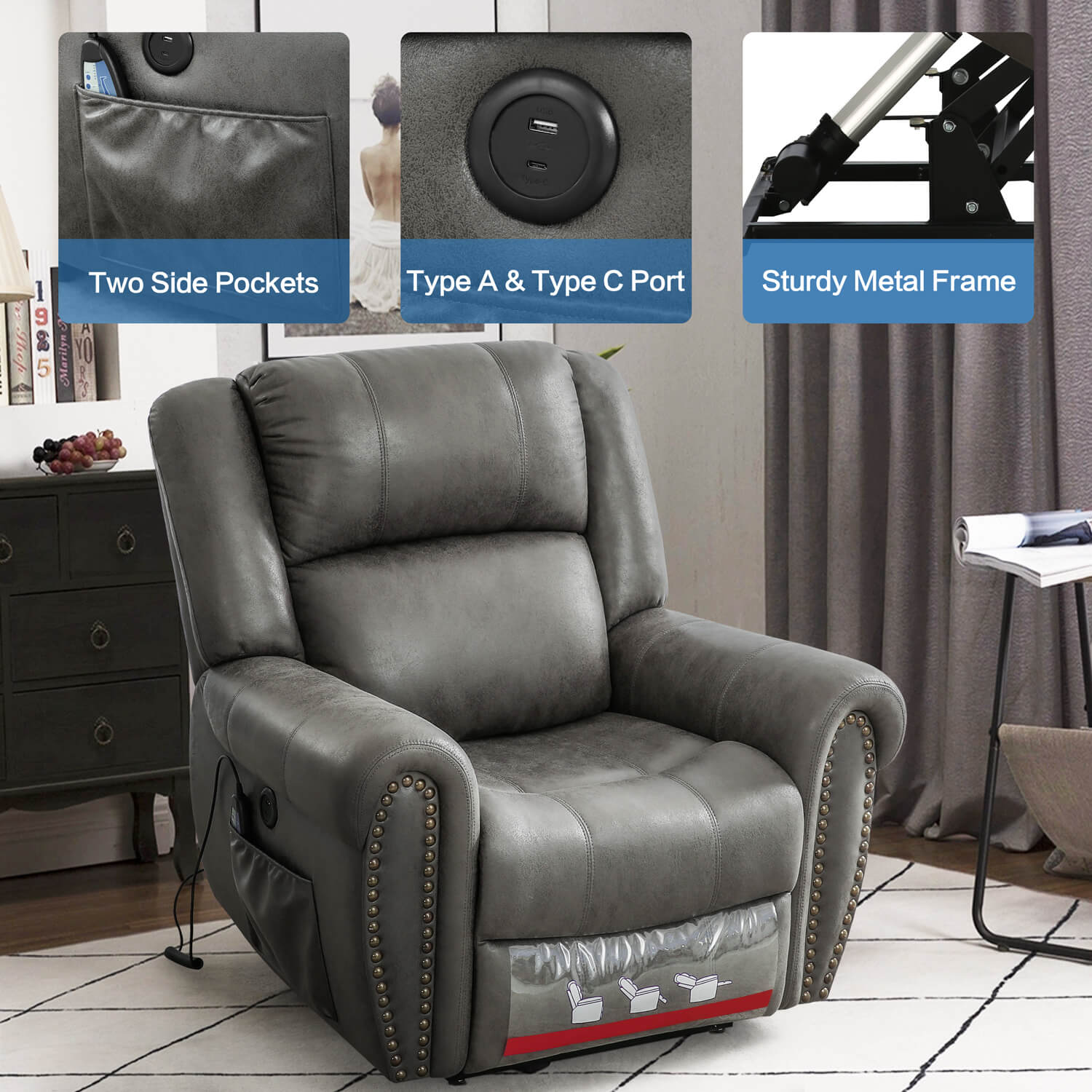 Infinite Position Lift Recliner Chair - Oversized