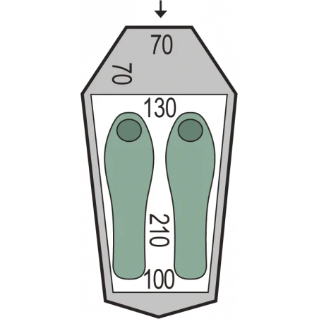 Pinguin Arris Extreme 2 naranja- Tienda de campaña iglú