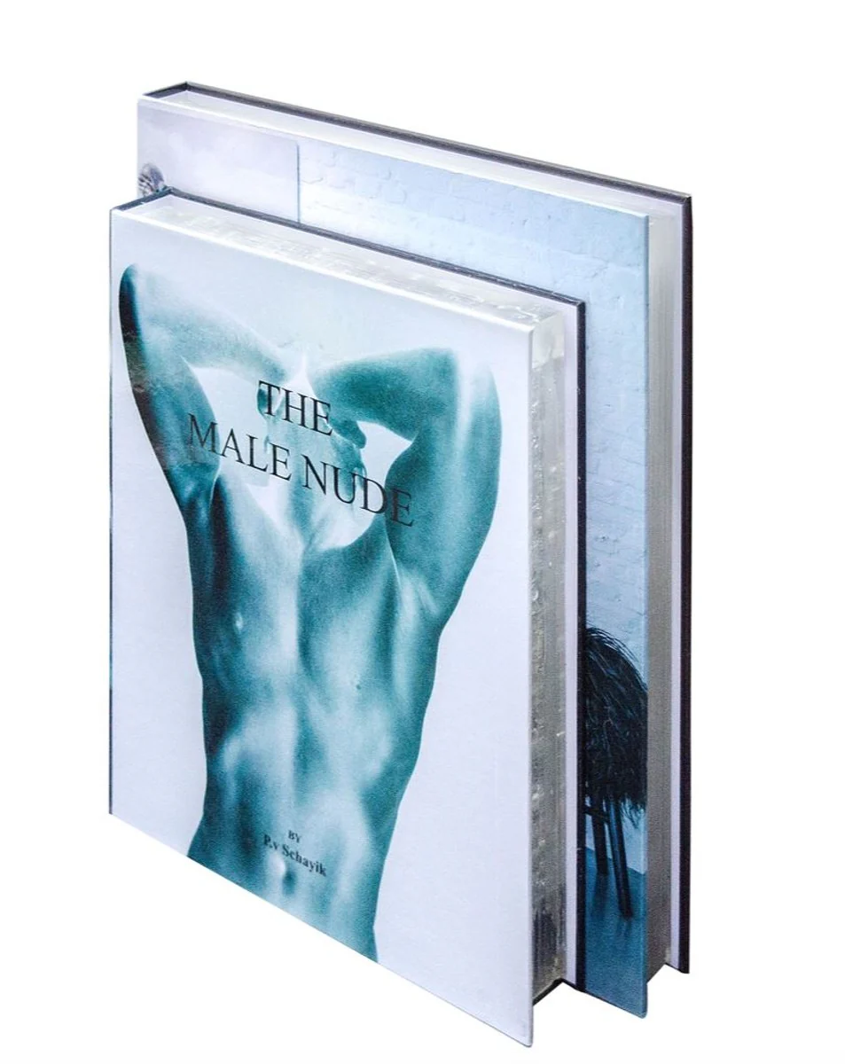 Casa Padrino l¨¢mpara de mesa de lujo en dise?o de libro hombres 31 x 7,5 x H. 26,5 cm - LED L¨¢mpara de Mesa