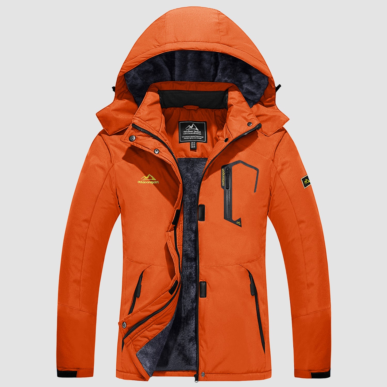 Women's Winter Coats Water Resistant Ski Snow Jacket Warm Fleece Parka Raincoats with 4 Pockets