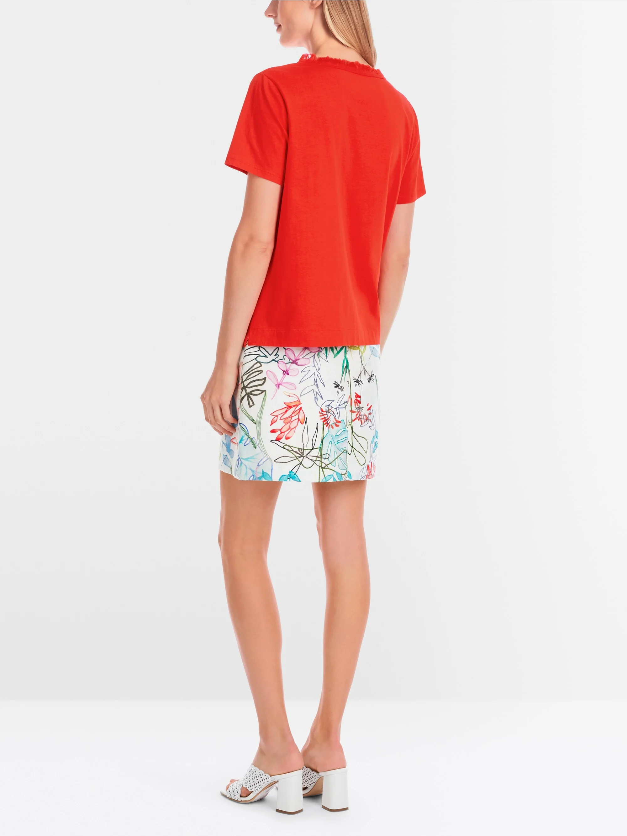 Marc-Cain Airy T-shirt with linen