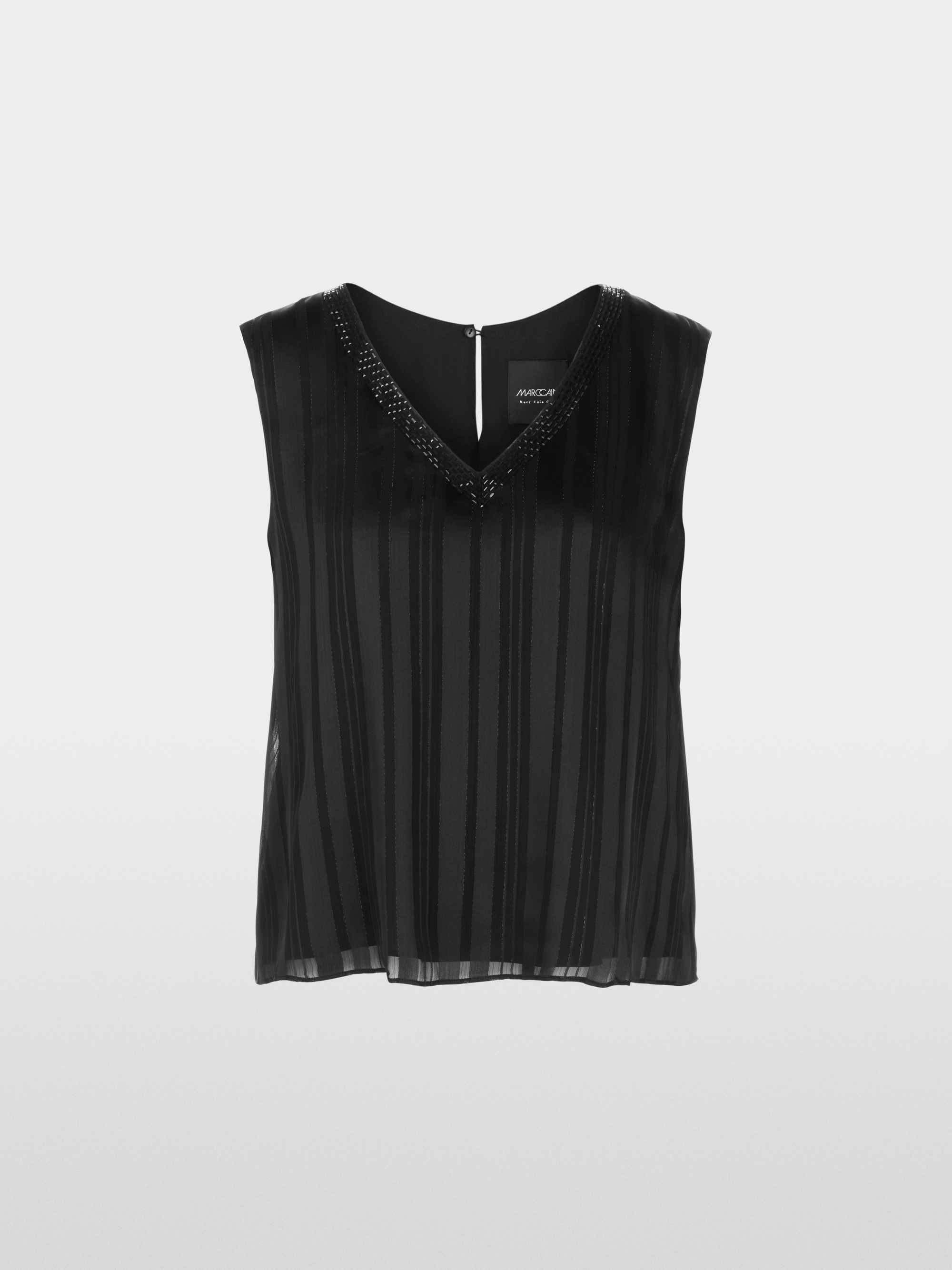 Marc-Cain V-neck top with crystals