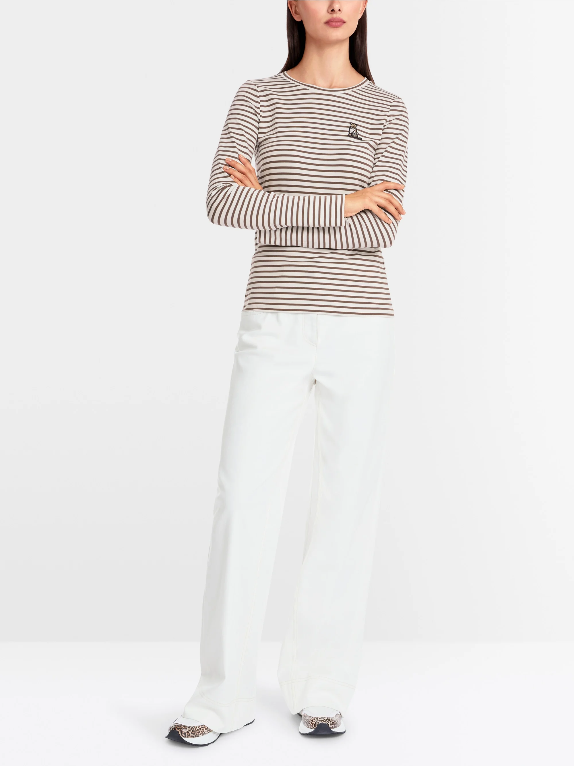 Marc-Cain Long sleeve with striped pattern
