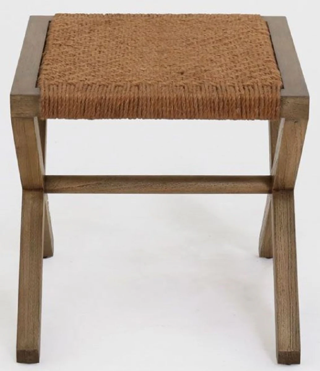 Casa Padrino mesa auxiliar de lujo marr¨®n 50 x 50 x A. 50 cm - Mesa de madera maciza - Muebles de sal¨®n - Calidad de Lujo