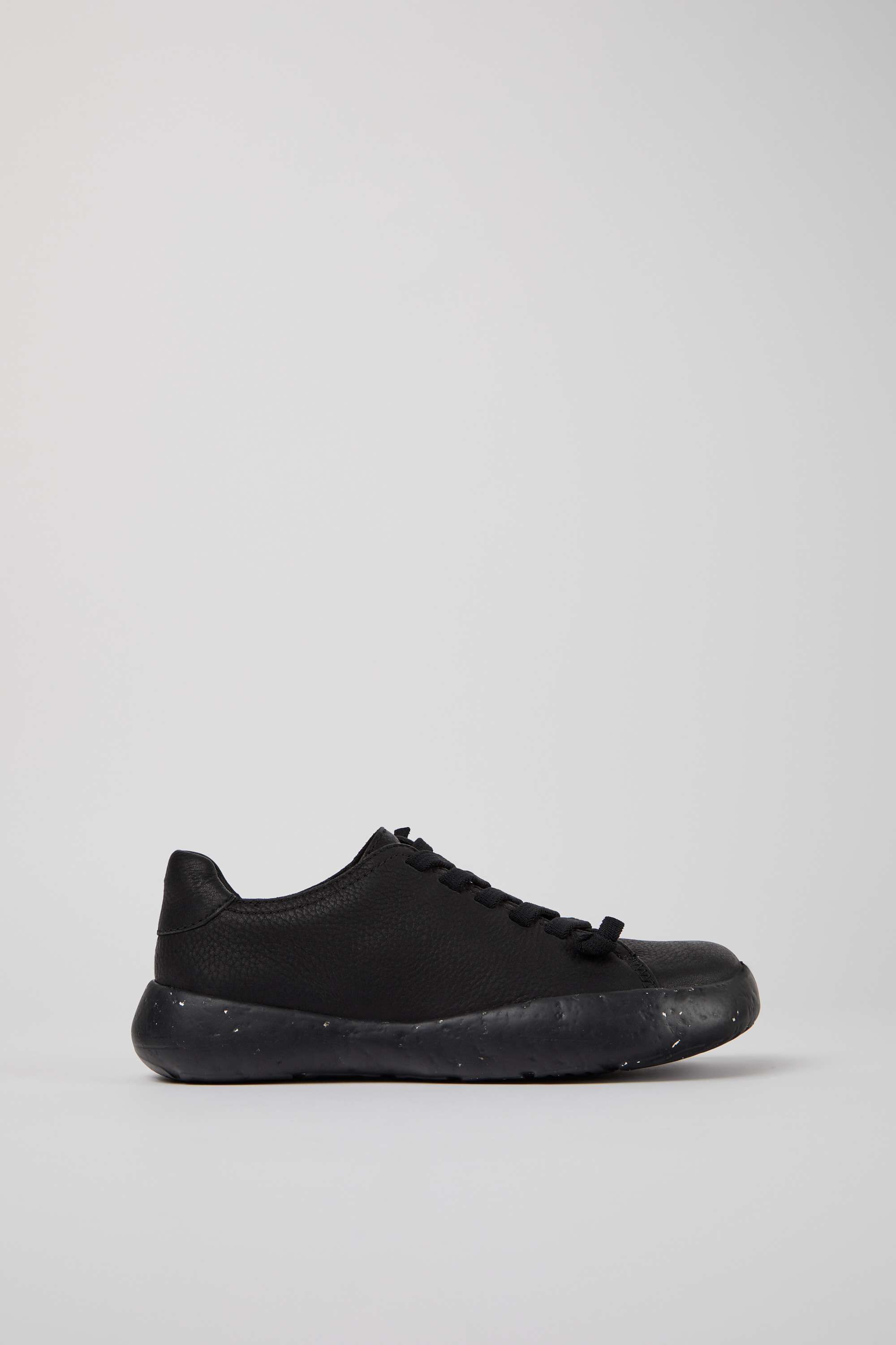 Peu Stadium - Black leather sneakers for women