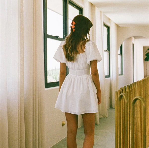 Ladies Holiday Casual Plain Short Dress