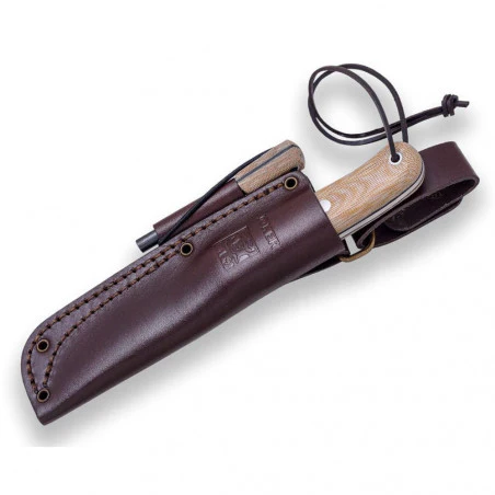 Joker neck knife Avispa Scandi Nogal - Cuchillo bushcraft cuello