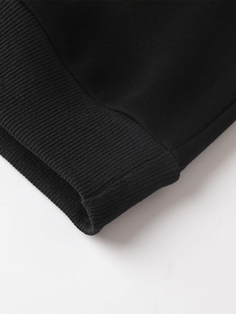 Contrast Webbing Crew Neck Sweatshirt