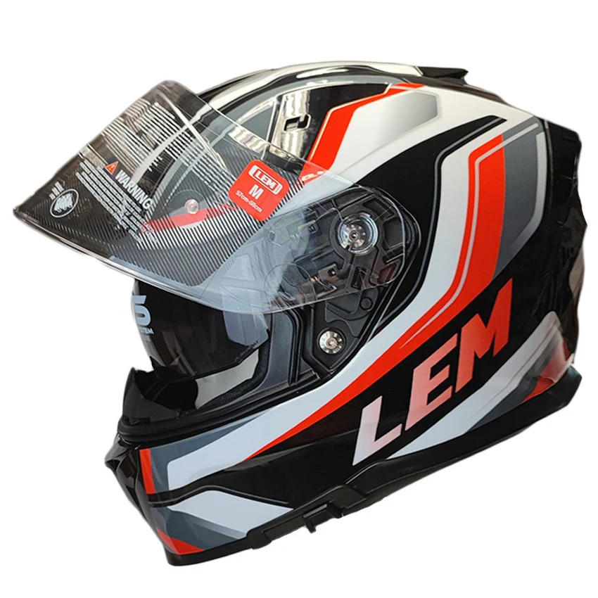 CASCO LEM VZN GRAPHIC ROJO / NEGRO