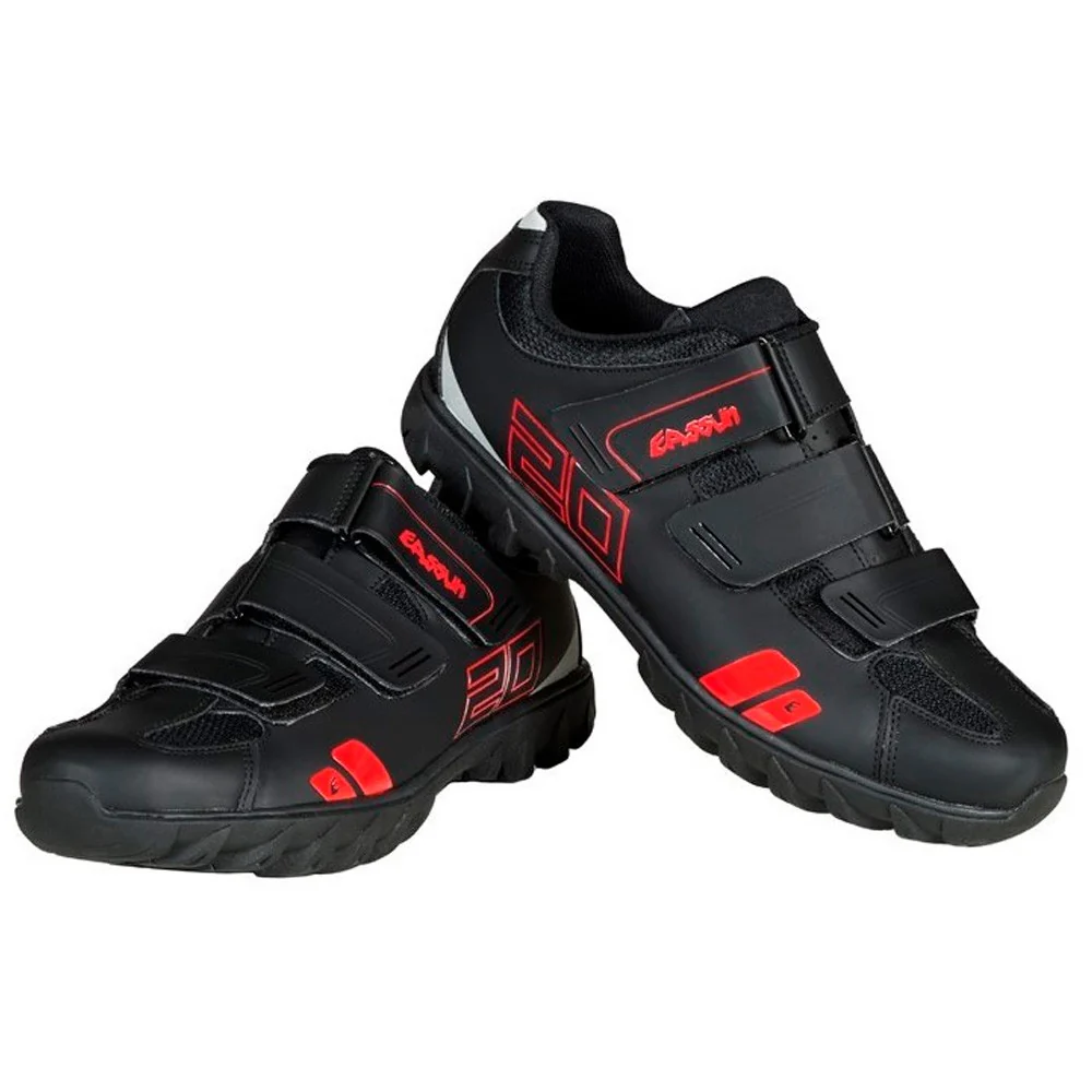 ZAPATILLAS MOUNTAIN BIKE EASSUN 020 II - NEGRO / ROJO