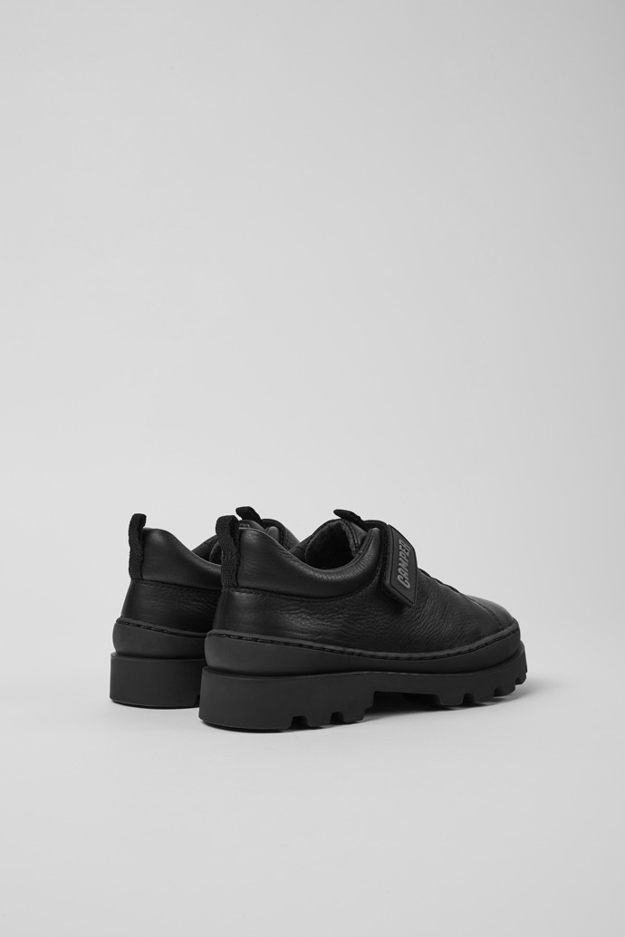 Brutus Black leather shoes for boys