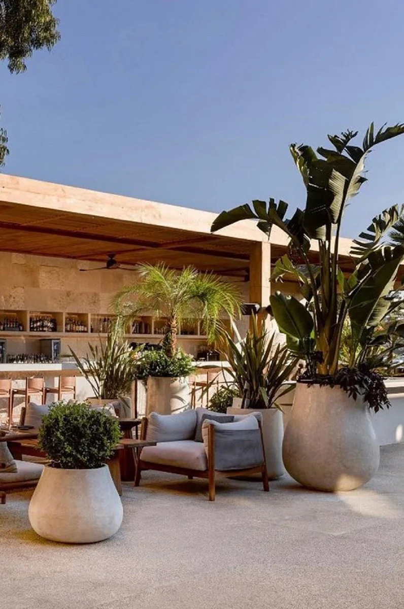 Casa Padrino maceta de hormig¨®n de decoraci¨®n de jard¨ªn XXL de lujo gris ? 88 x A. 100 cm