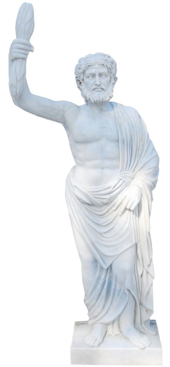 Casa Padrino Escultura de M¨¢rmol de Decoraci¨®n de Jard¨ªn de Estilo Antiguo Gris Romano A. 165 cm