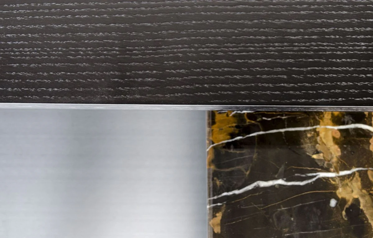 Casa Padrino mesa de centro de lujo negro 100 x 100 x H 39,5 cm - Mesa de Centro de Diseño