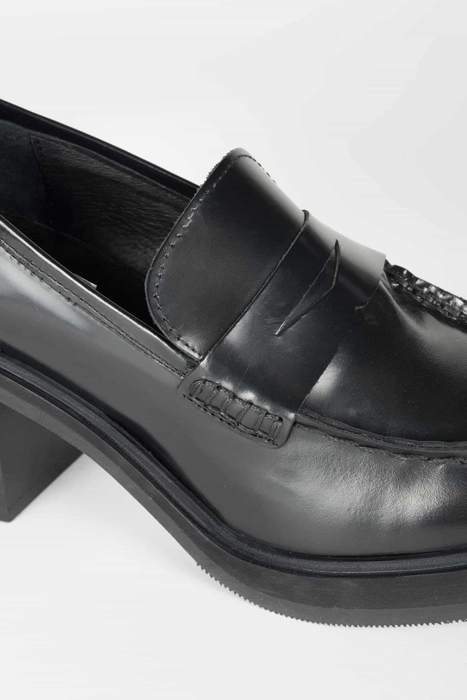 Rivera-spain Mocasín Cecilia tacón negro