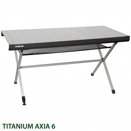 Brunner TITANIUM AXIA 6 - Mesa plegable rectangular 147 X 76 cm.