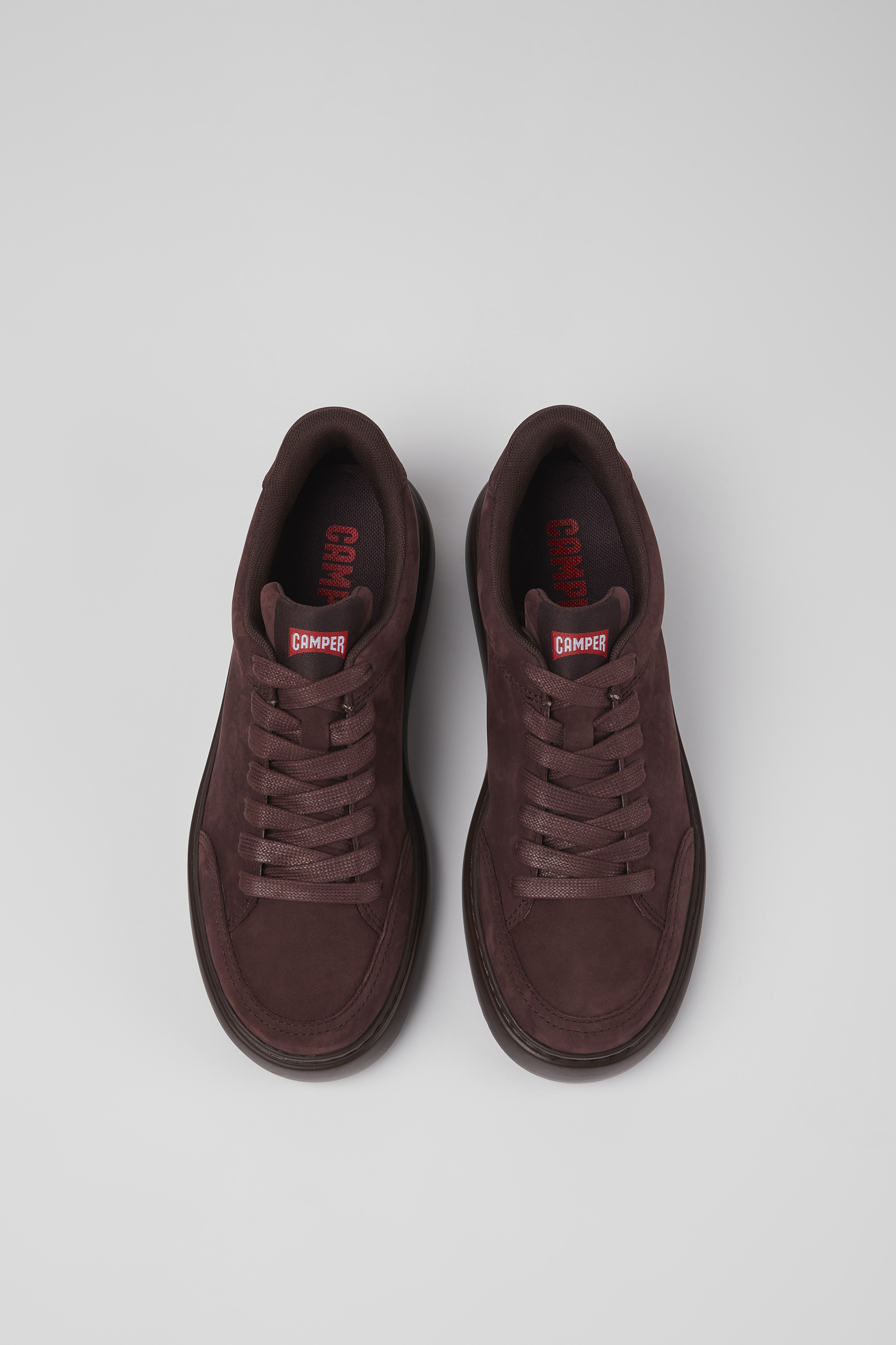 Runner K21 - Burgundy nubuck sneakers for women
