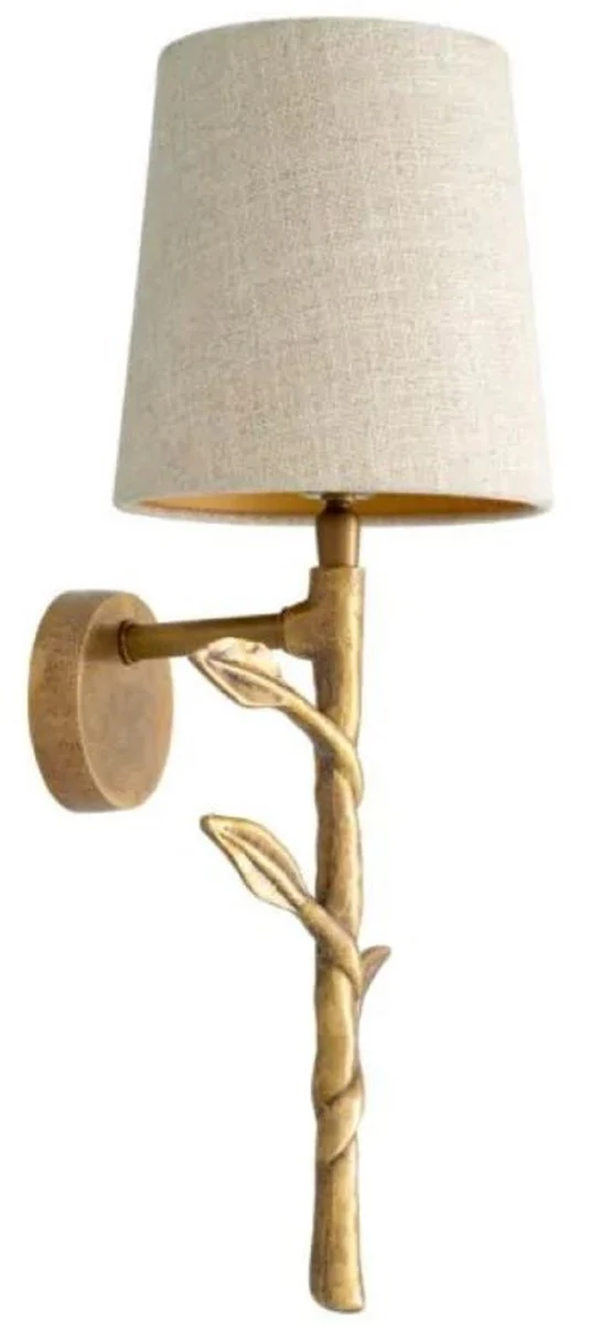 Casa Padrino l¨¢mpara de pared de lujo lat¨®n vintage / crema A. ??46 cm