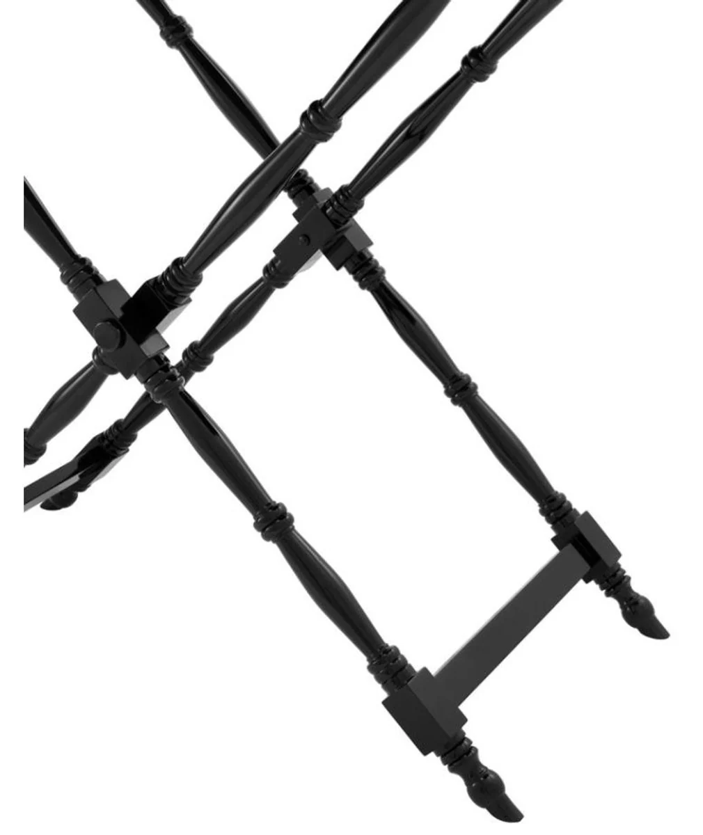 Casa Padrino bandeja de caoba dise?ador negro 110 x 56 x H. 103 cm - bandeja de la porci¨®n de lujo