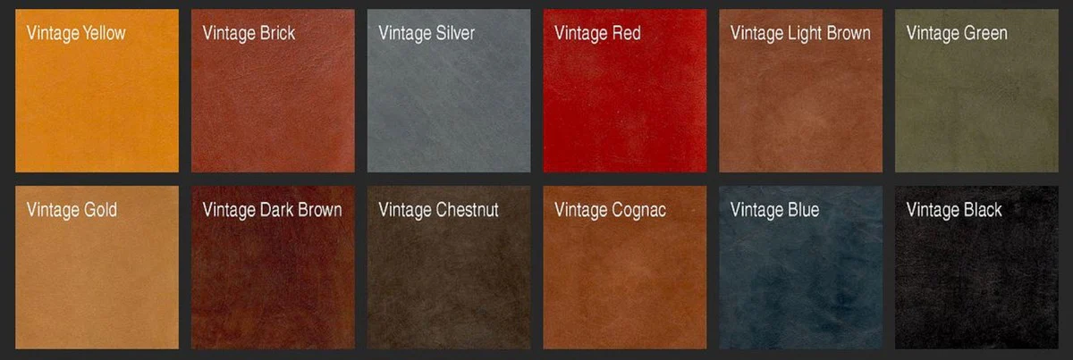 Casa Padrino sill¨®n de cuero Chesterfield de lujo 125 x 100 x A. 80 cm - Diferentes Colores - Sill¨®n de sal¨®n de piel genuina - Muebles de Sal¨®n Chesterfield