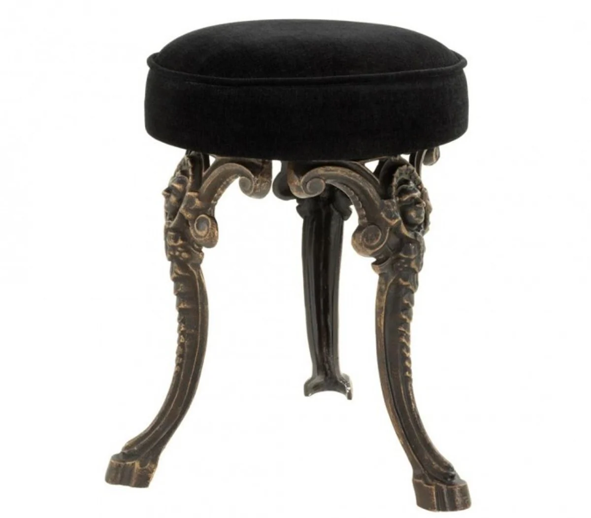 Casa Padrino luxury seat stool bronze finish 32 x H. 47 cm - Limited Edition