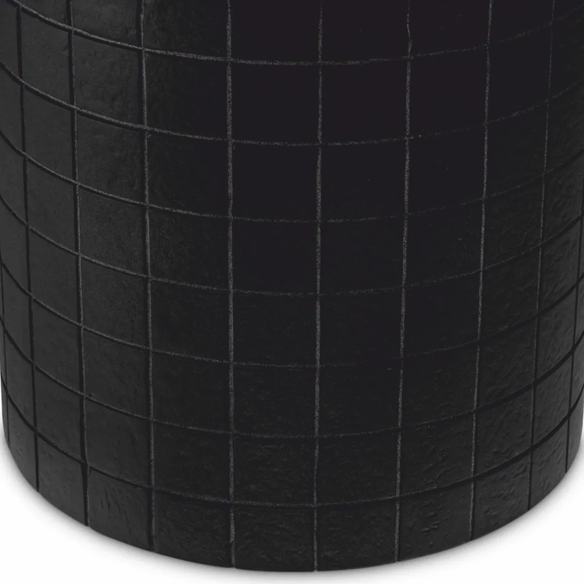 Casa Padrino mesa auxiliar de lujo con tapa de vidrio negro Al. 52 cm - Muebles de lujo