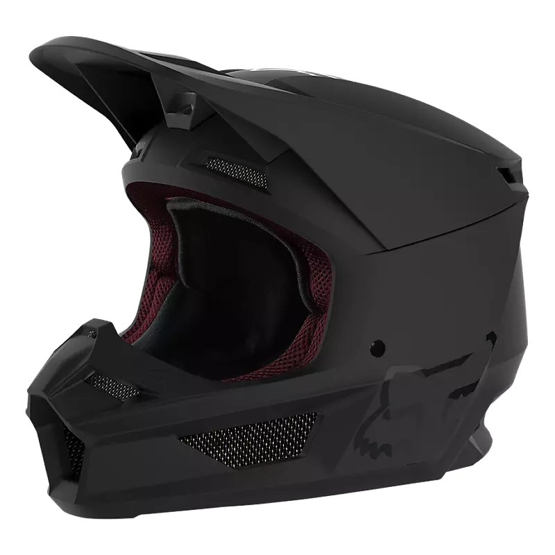 Youth V1 Core Matte Black Helmet