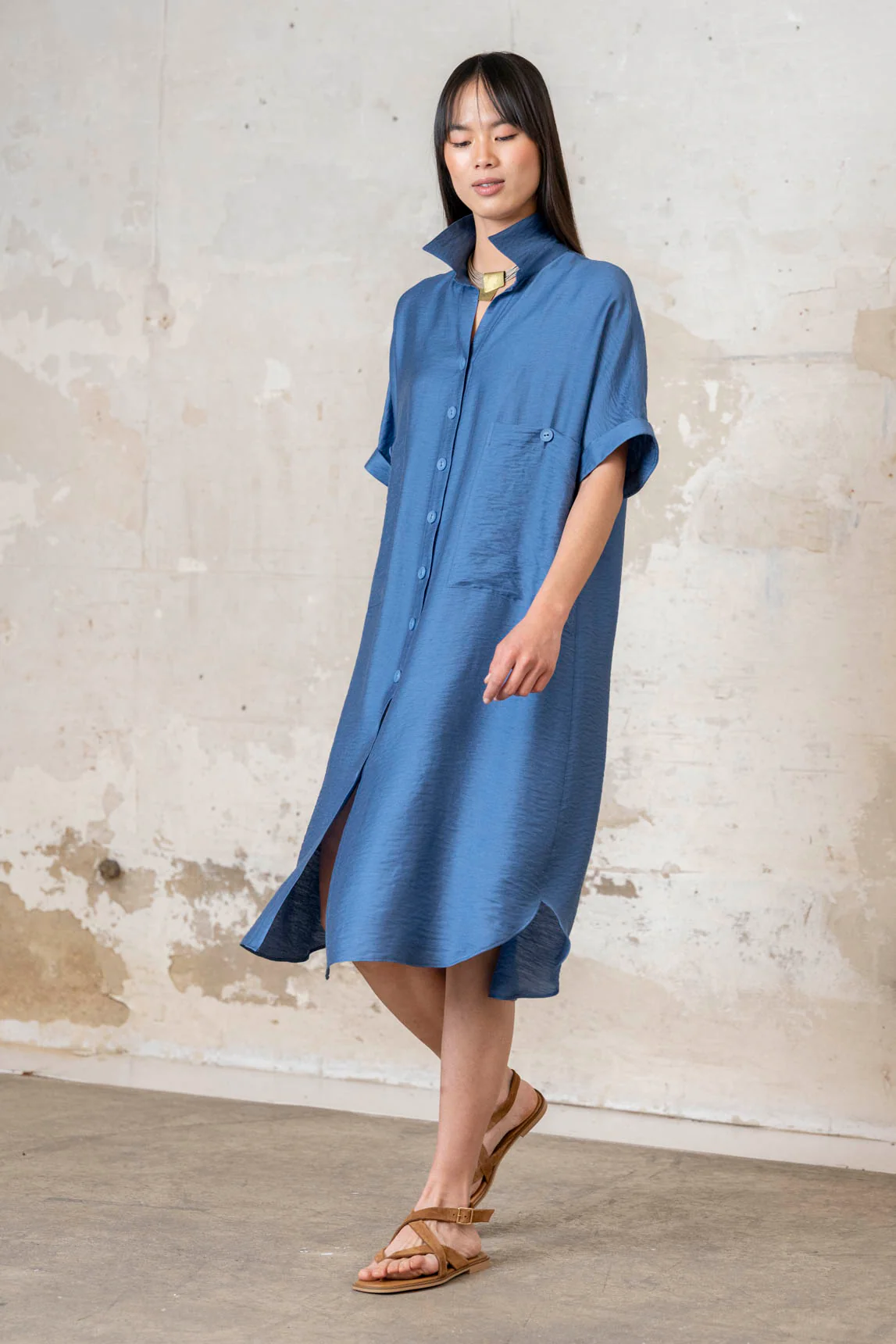 Rivera-spain Vestido Calcata azul