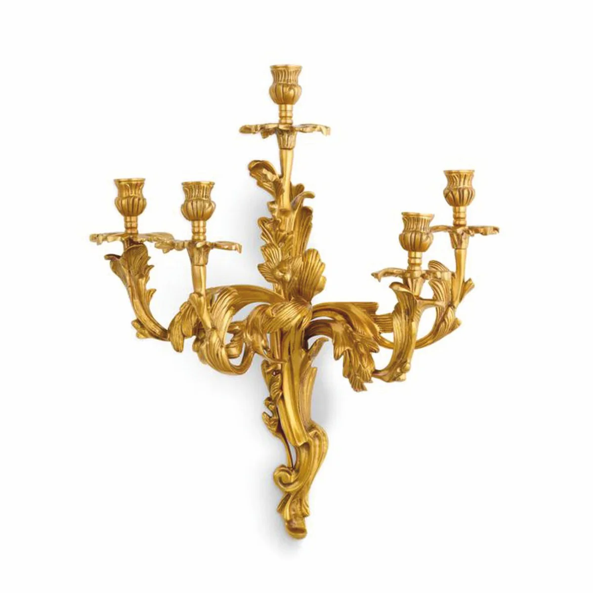 Casa Padrino candelabro de pared barroco de lujo lat¨®n antiguo A. 55 cm - Decoraci¨®n de pared barroco