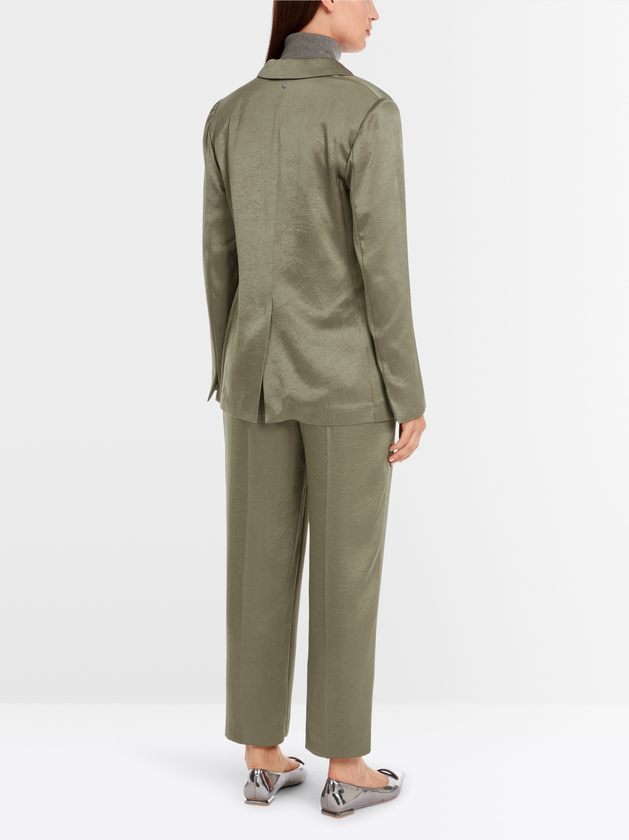 Marc-Cain Hammered satin blazer