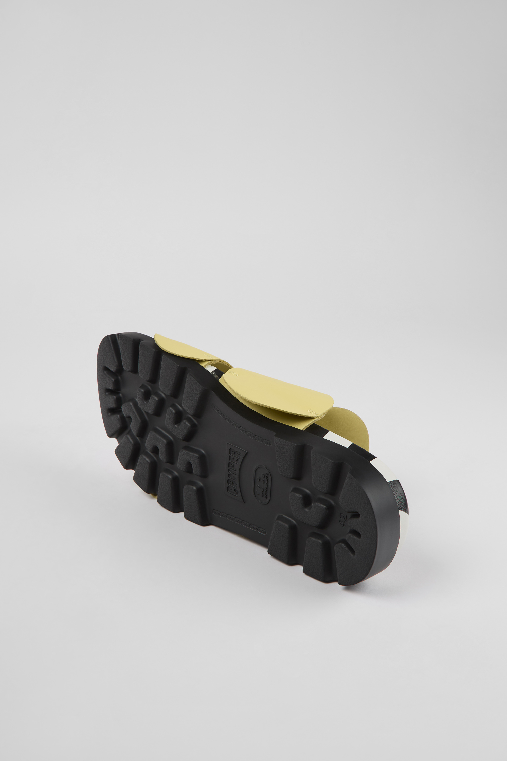 Twins - Yellow leather sandals for men