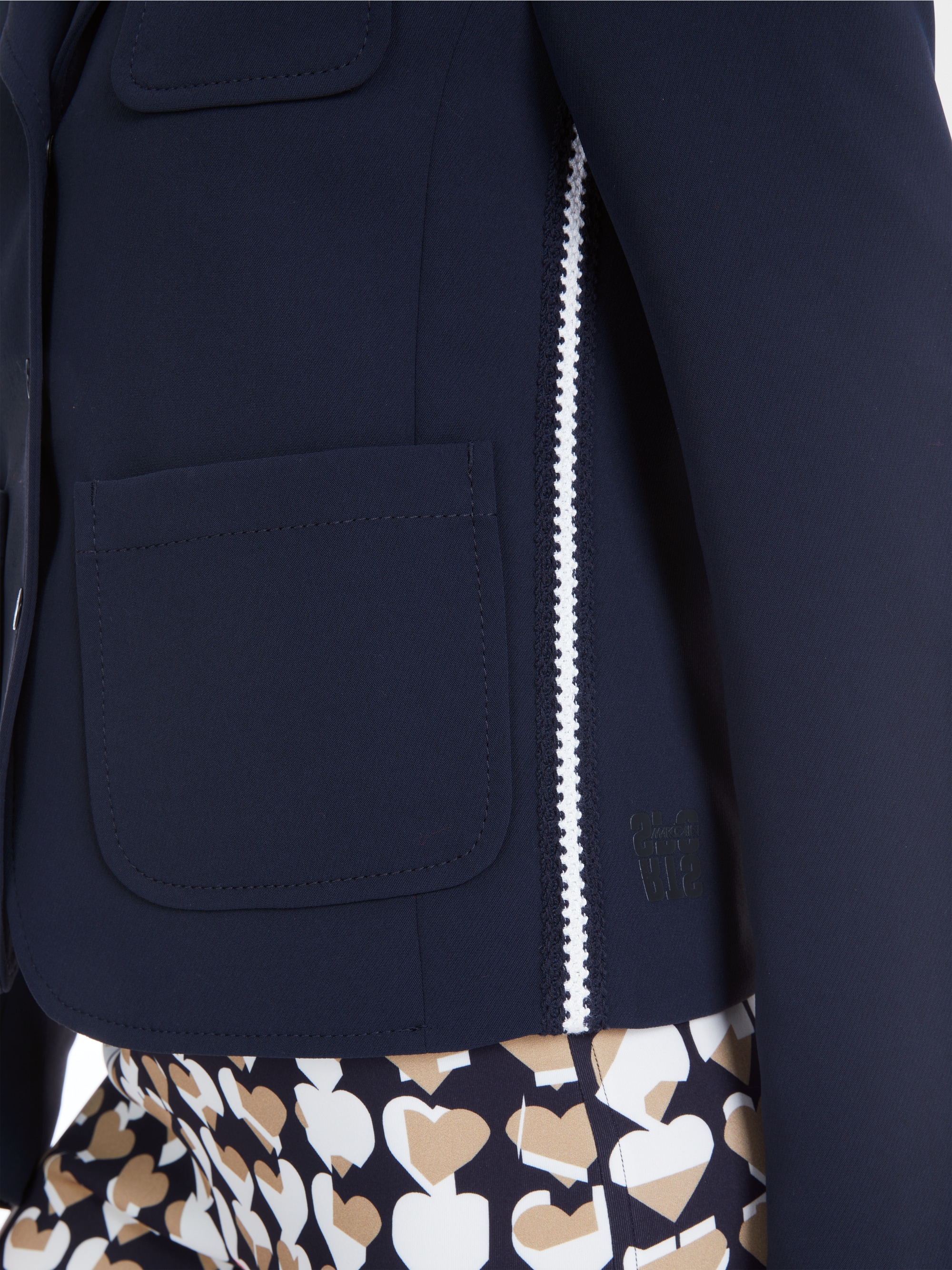 Marc-Cain Solid blazer with patch pockets