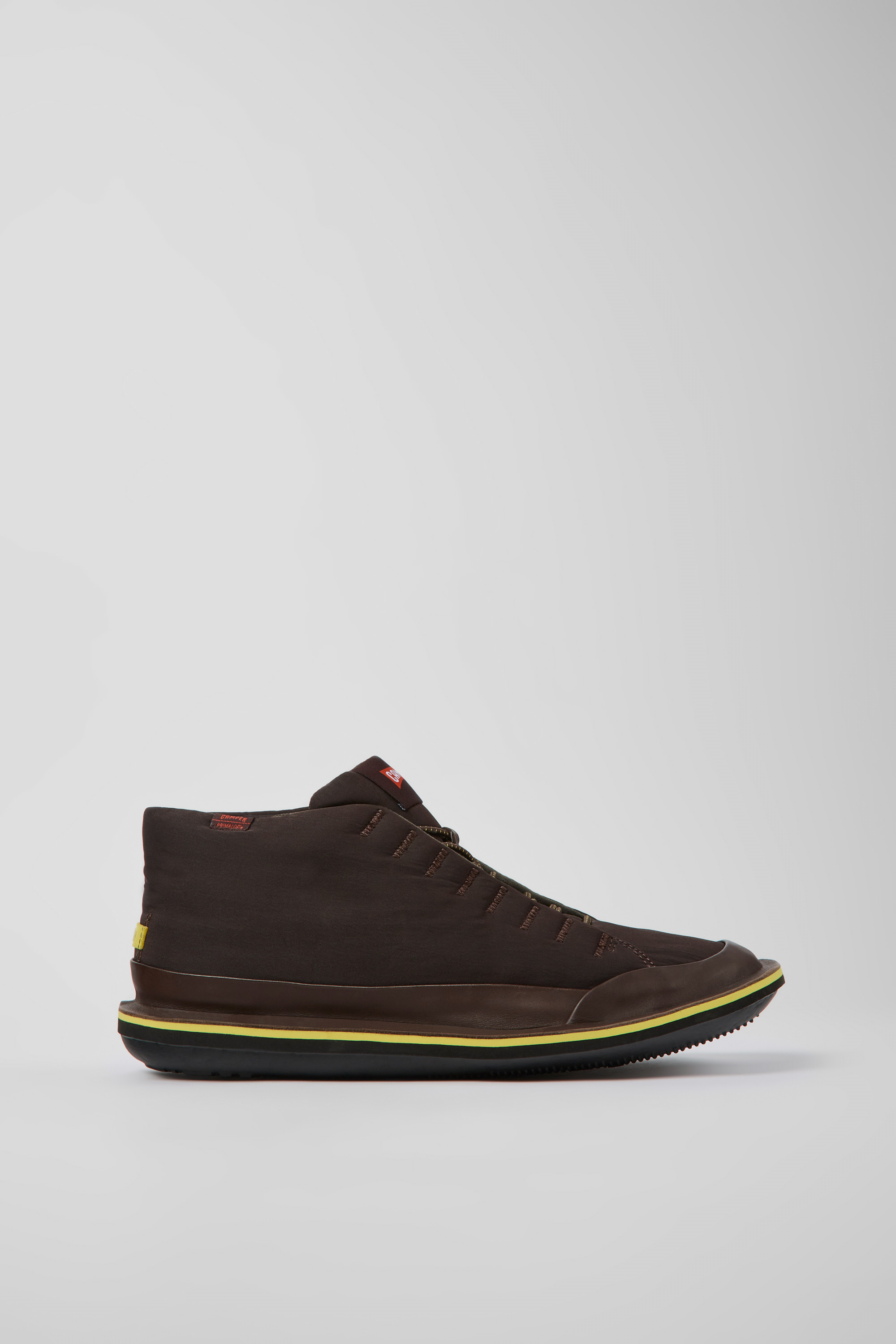 Beetle PrimaLoft - Dark brown textile and nubuck ankle boots for men