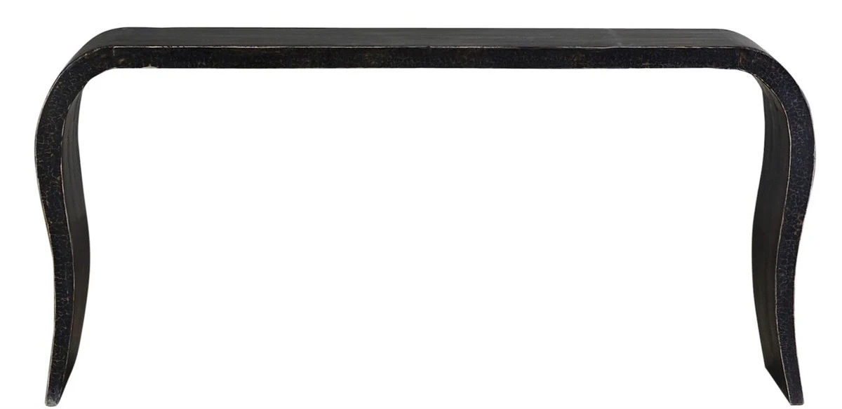 Casa Padrino mesa consola estilo country de estilo antiguo negro 162 x 35 x H. 77 cm - Consola Estilo Country