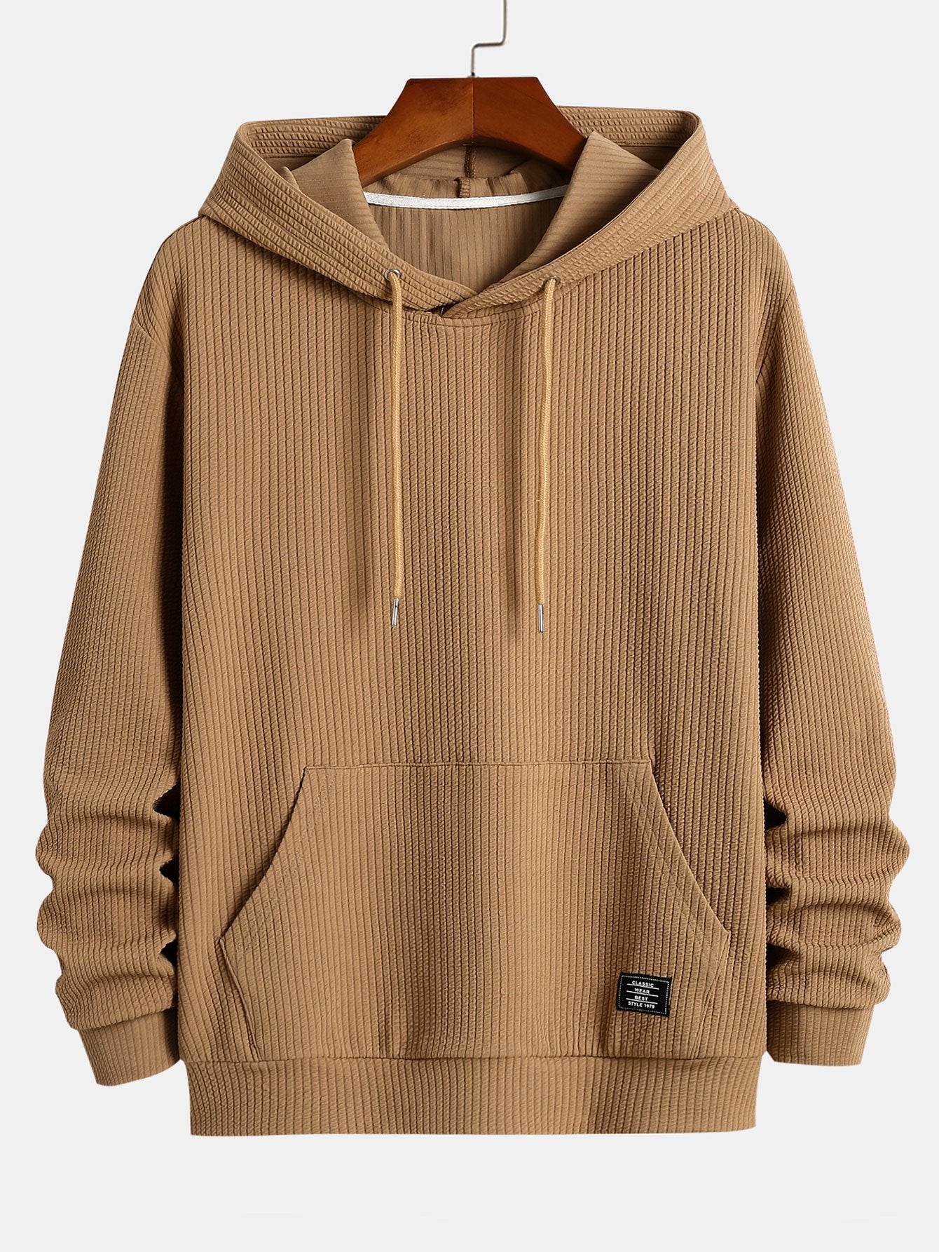 Basic Ribbed Hoodie