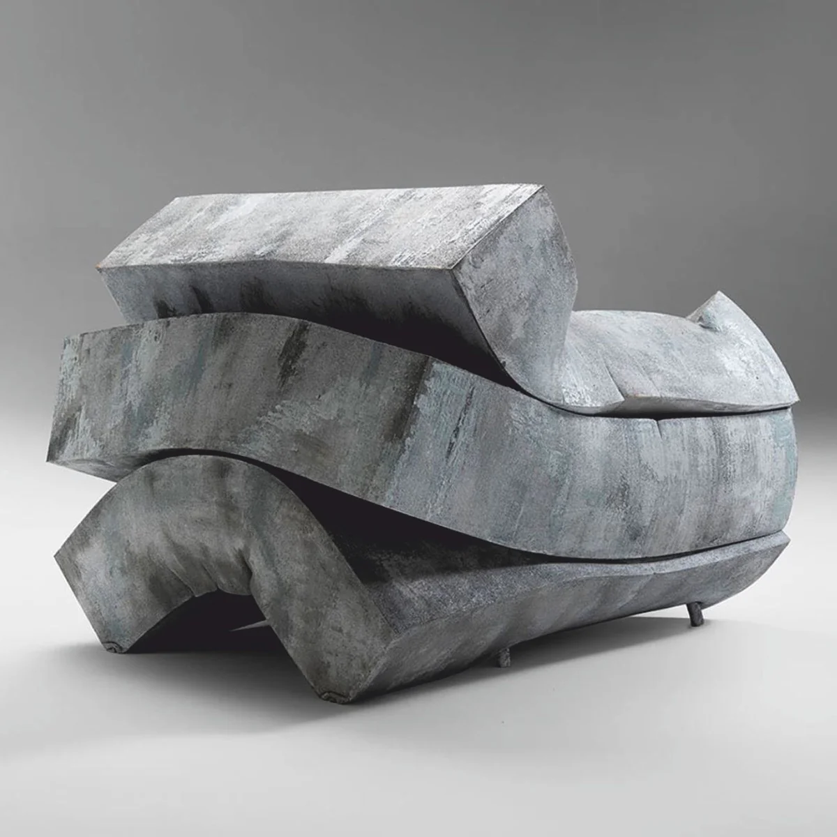 Casa Padrino Sill¨®n de Dise?o de Lujo Gris 102 cm - Muebles de Lujo - Hecho en Italia