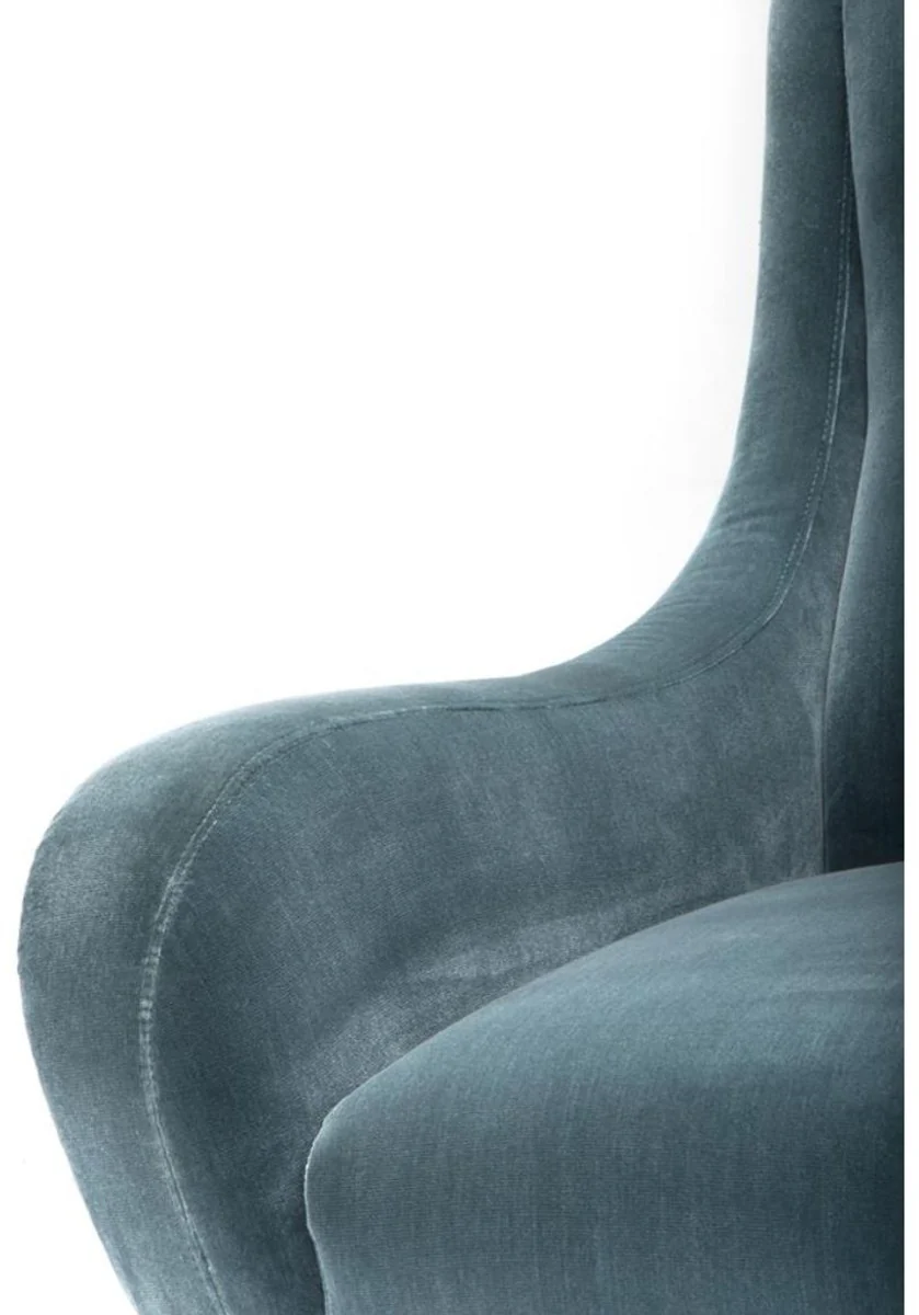 Casa Padrino Luxury Hotel Salon Sillón Turquesa 80 x 90 x H. 88 cm - mobiliario de sala de estar