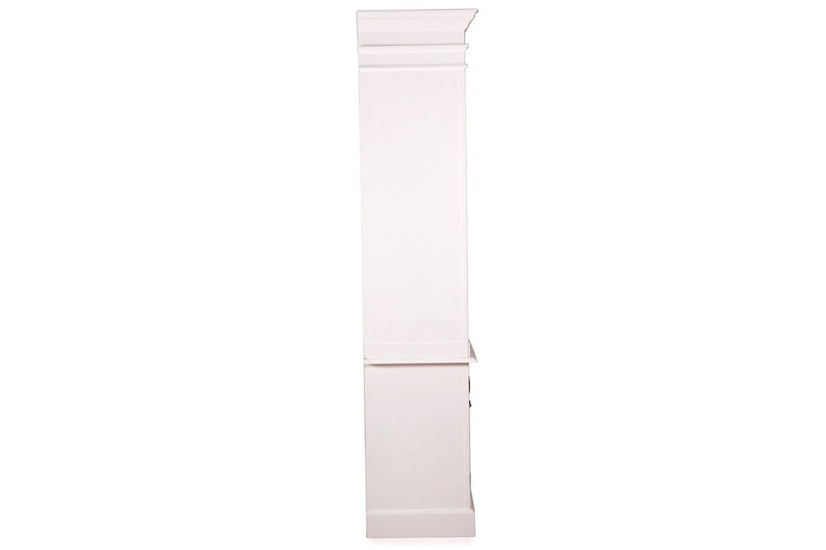 Casa Padrino Mueble de pared estilo country blanco antiguo 160 x 48 x h 215 cm - muebles de estilo rural - estanter¨ªa