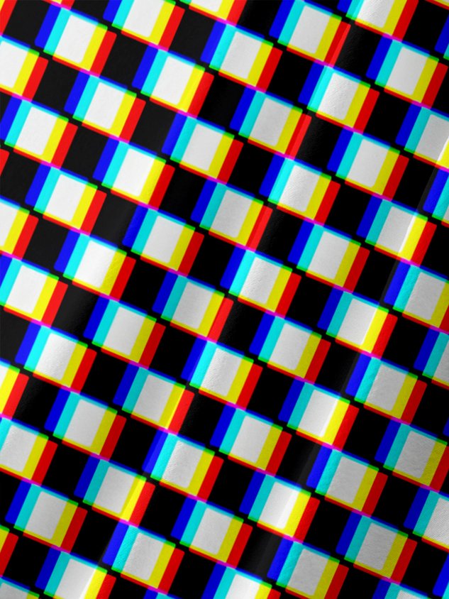 Funky Checkerboard Chest Pocket Short Sleeve Shirt