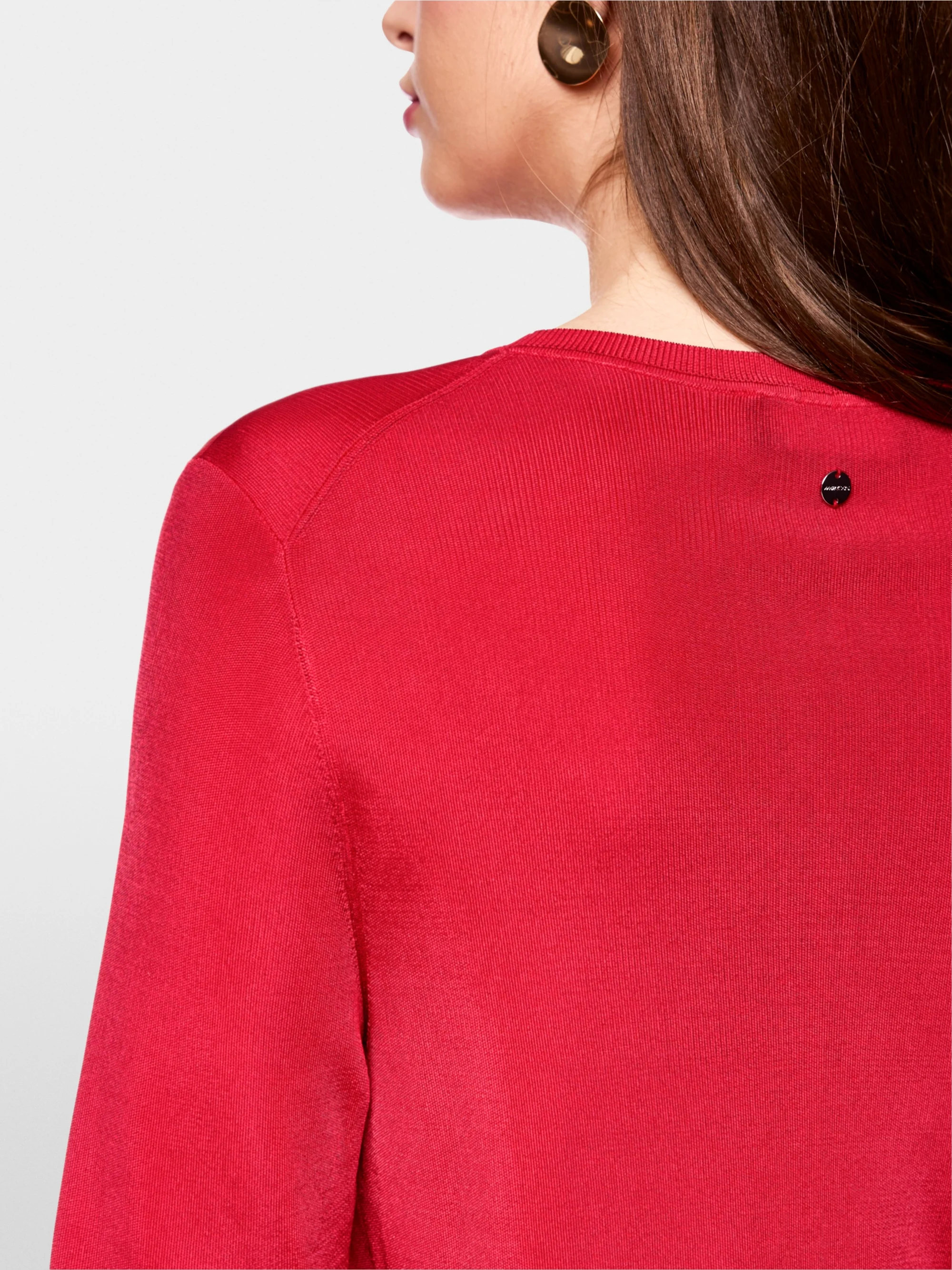 Marc-Cain Short jumper with round neckline