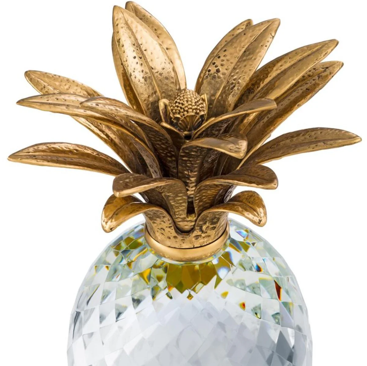 Casa Padrino lujo cristal de vidrio de pi?a 15,5 x 30,5 cm H. - hotel de decoraci¨®n del restaurante