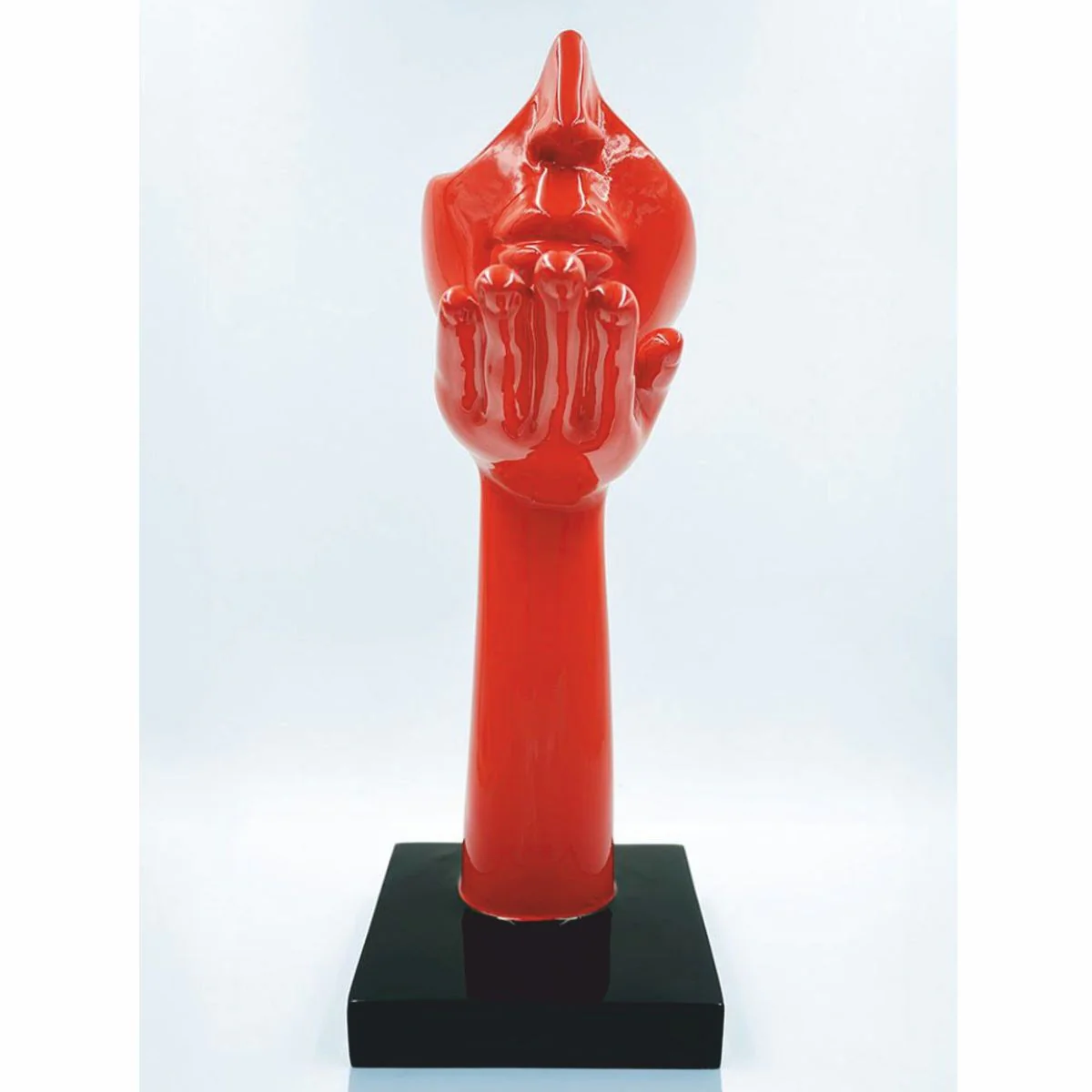 Casa Padrino escultura decorativa rojo / negro A. 50 cm - Decoraci¨®n de sal¨®n