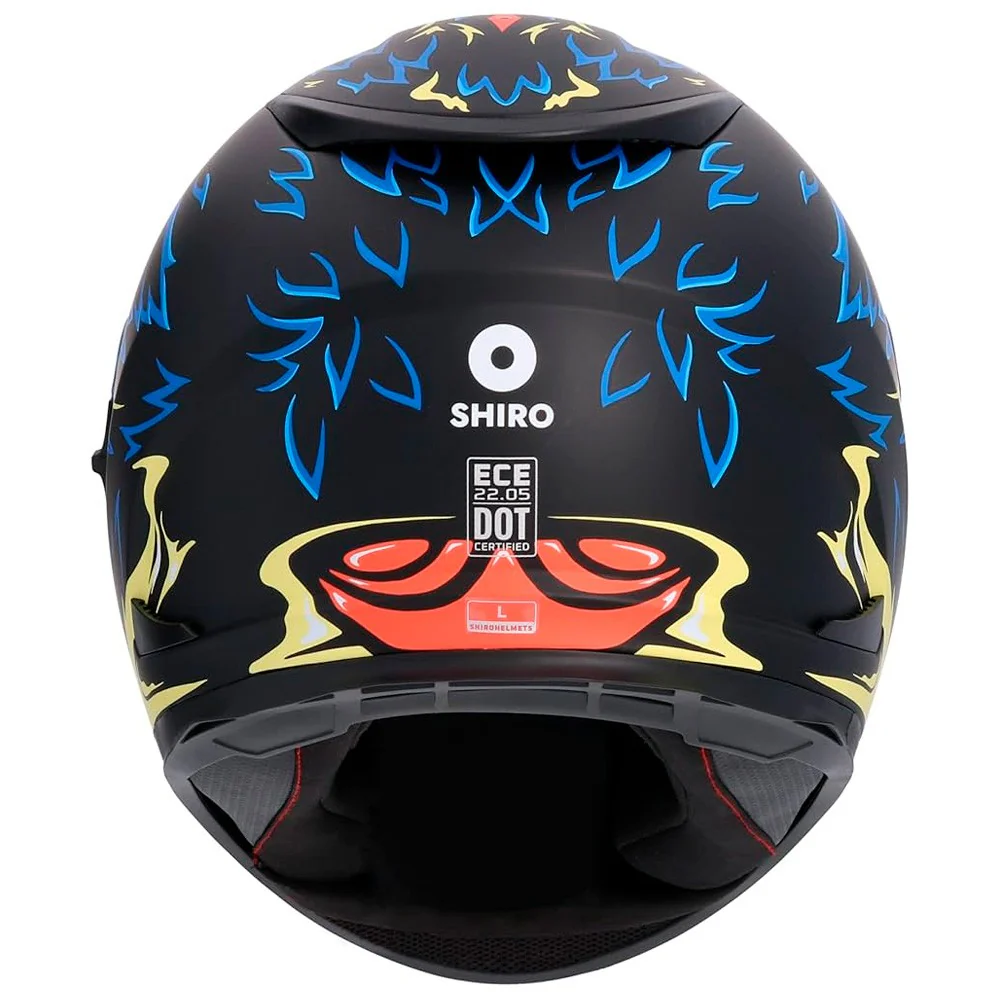CASCO SHIRO SH-605 RAPAZ NEGRO MATE / AZUL