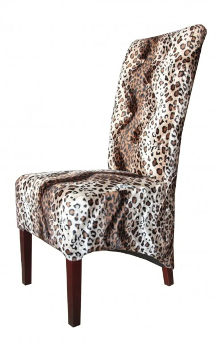 Casa Padrino edici¨®n limitada Dise?ador Chesterfield silla de comedor Leopard - Club de muebles